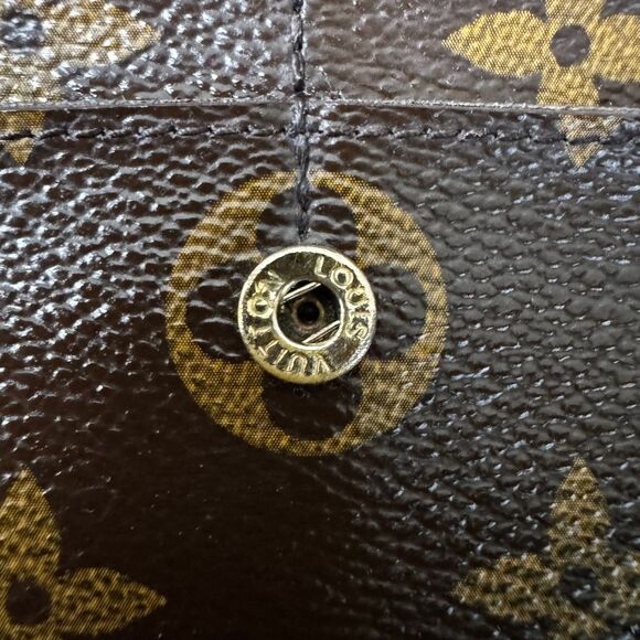 Louis Vuitton Portefeuille Sarah Monogram Long Wallet Brown Authentic with Chain - Picture 8 of 15